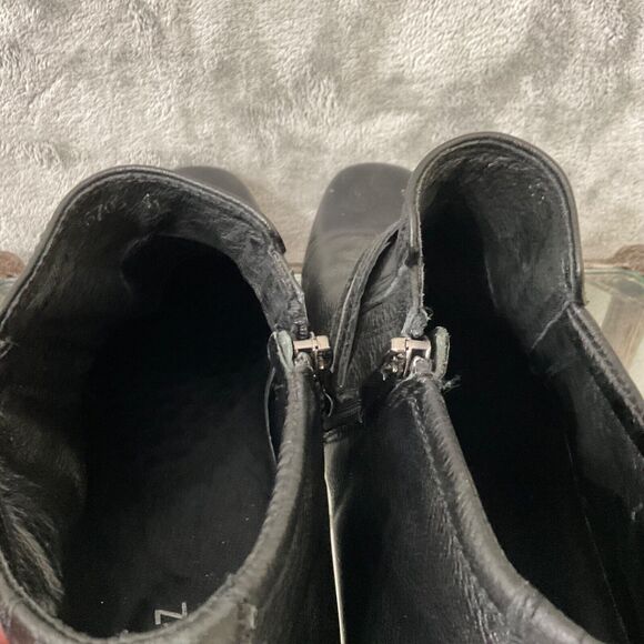 Velez Genuine Leather Booties woman’s 41/US size 10 Black hook/loop Futuristic - Picture 10 of 12
